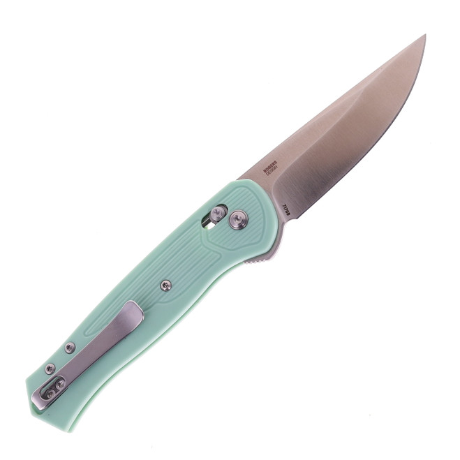 CRKT Sero Folding Knife Aqua Green GRN Handle S35VN Drop Point