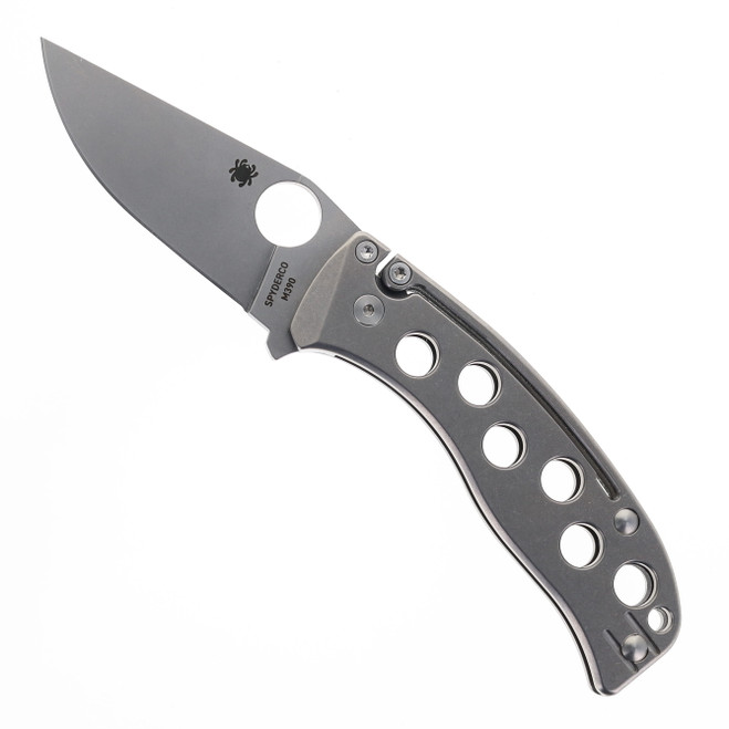 Discontinued Spyderco PITS sprint run Folding knife Titanium handle M390 Blade C192TIPM390