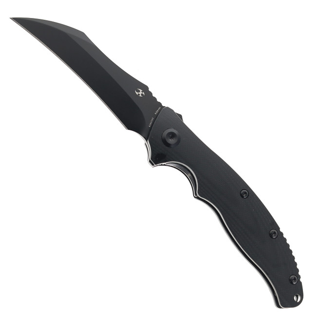 Kansept Copperhead Folding Knife Black G10 Handle S35VN Black Coating Plain Edge K1017A3