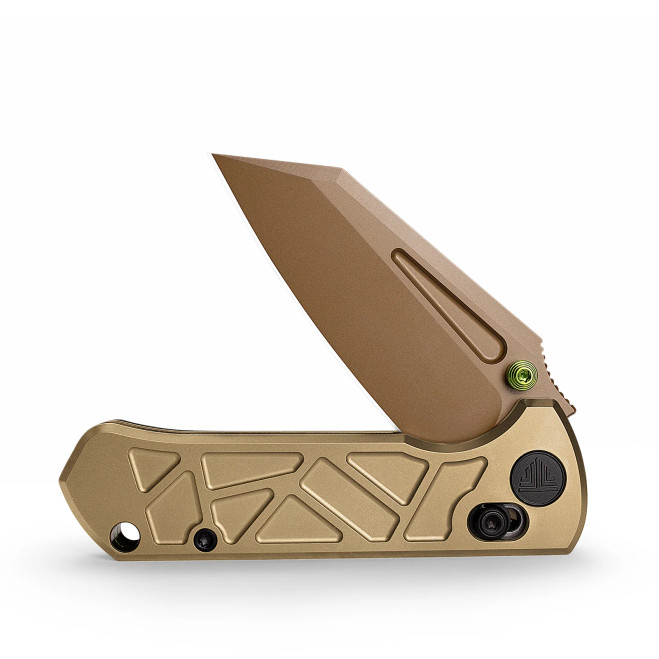 Trivisa Skarn-RG Crossbar Lock Folding Knife Rose Gold PVD M390