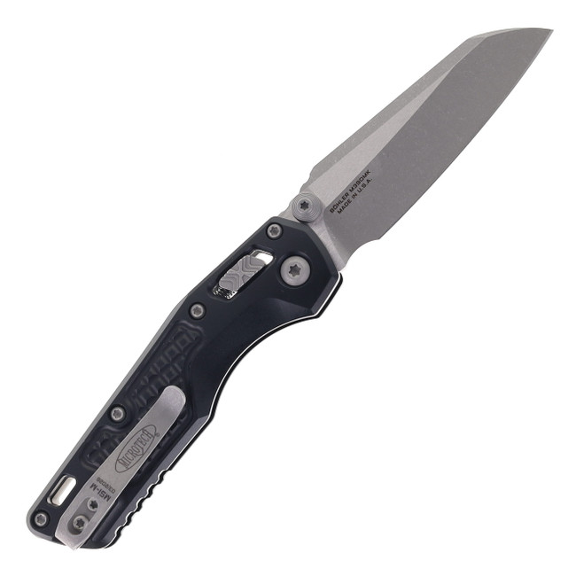 Microtech MSI Mini RAM-LOK Folding Knife Black Frag Aluminum
