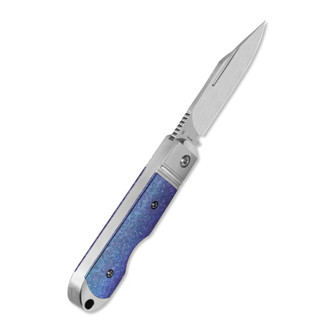 QSP Moray Limited Edition Folding Knife Blue Crystal Titanium
