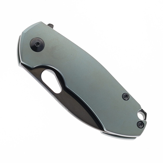Giant Mouse RIV-TI-MINT Folding Knife Mint Green Titanium Handle
