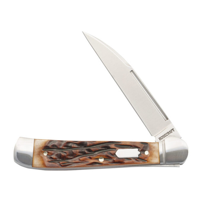 Rosecraft Snake Creek Copperhead Folding Knife Dapper Jigged Bone
