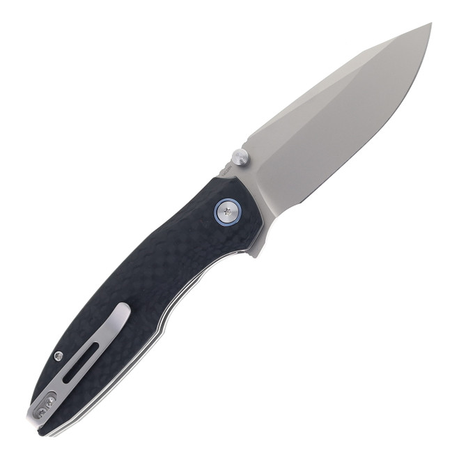 は Remette Cool Whale Folding Knife Black G10 Handle 14C28N Plain