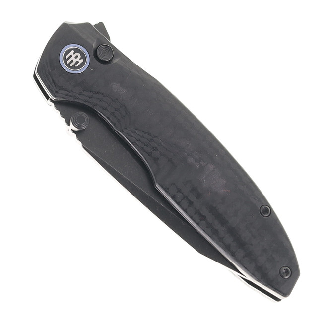 Remette Cool Whale Folding Knife Black G10 Handle 14C28N Plain