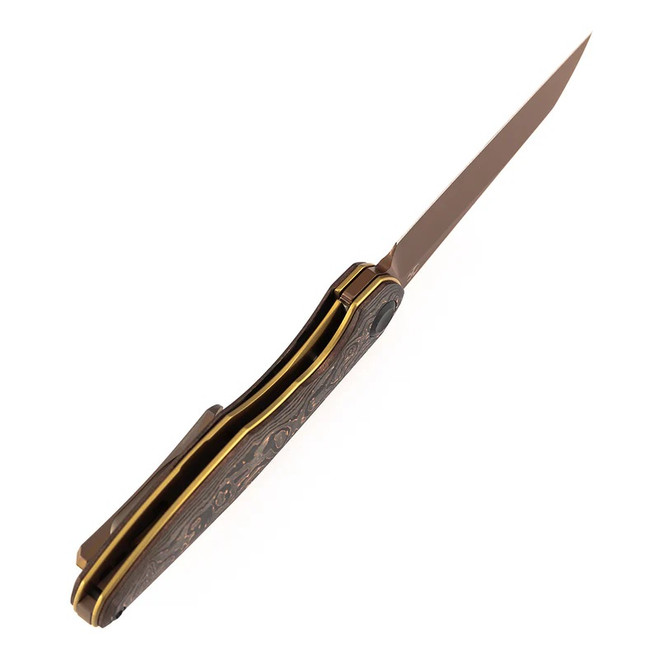Kansept Halide Folding Knife Copper Carbon Fiber Handle S35VN