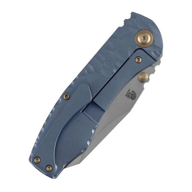 knave キャンバス　kataki msc taboo1 qp Kansept Caveman Folding Knife Blue Stonewash Titanium Handle 20CV