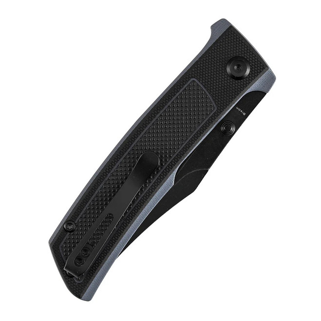 Tenable Bison Folding Knife Black/Gray G10 Handle Nitro-V Clip