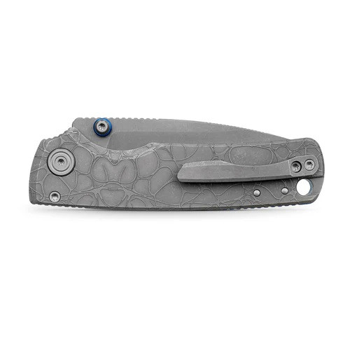 Vosteed Porcupine TiSlim Folding Knife Acid Wash Gray Titanium