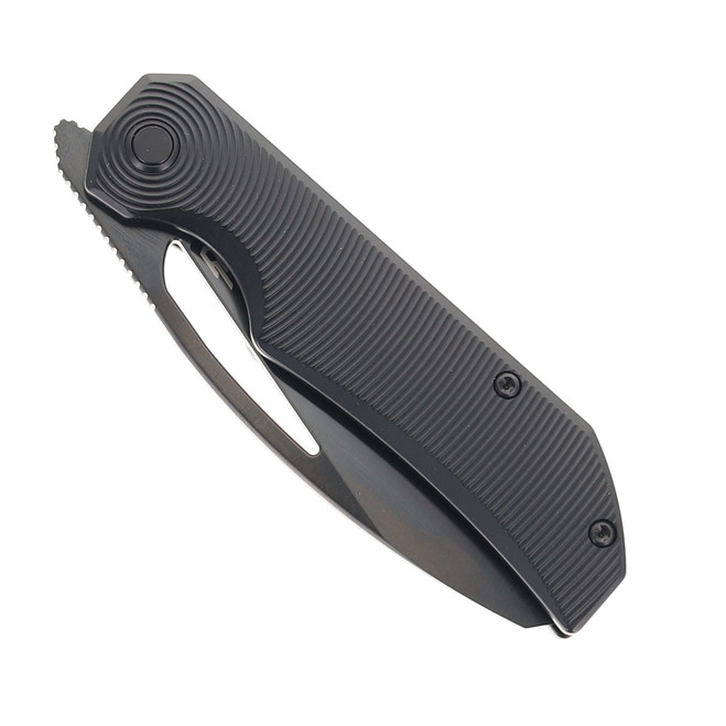 Bestech Mini Taipan Folding Knife Black Titanium Handle M-Cut