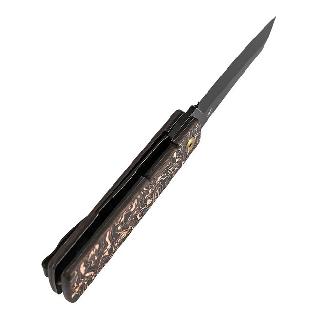 Kansept Higonokami Folding Knife Copper Carbon Fiber Handle 154CM