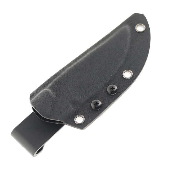 モモ Kansept Flank Fixed Blade Knife Sky Blue G10 Handle D2 Drop Point