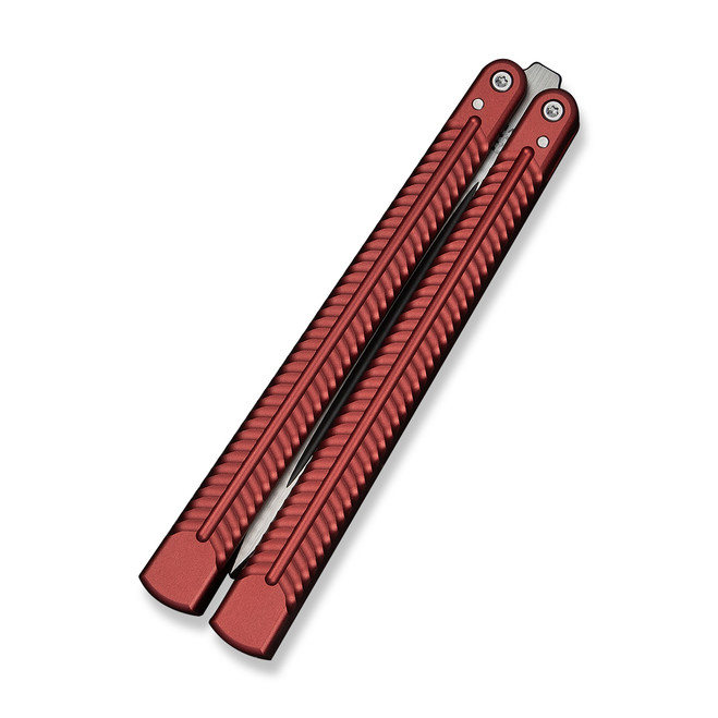 Civivi Dracolisk Butterfly Knife Burgundy Aluminum Handle 9Cr18MoV