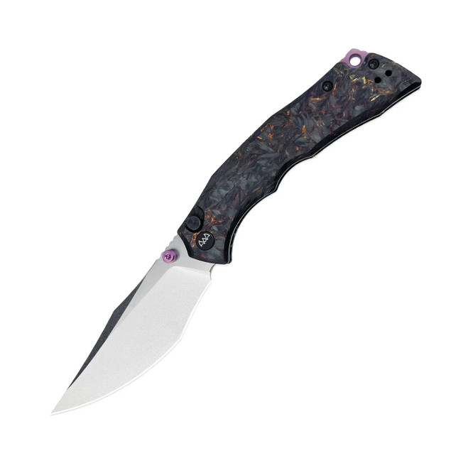 Wixco Jugger Folding Knife Black/Red/Yellow Carbon Fiber Handle