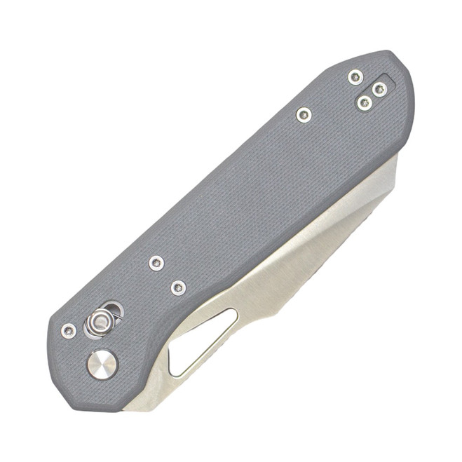 TacKnives The Viper Folding Knife Grey G10 Handle 14C28N Plain