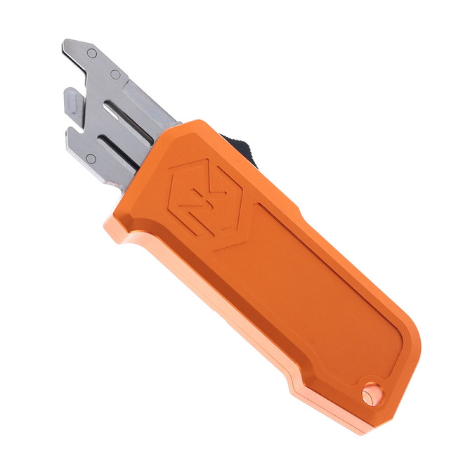 Normandy Knives Occam's OTF Automatic Utility Knife Orange Aluminum Handle SK5 Razor Blade O-O