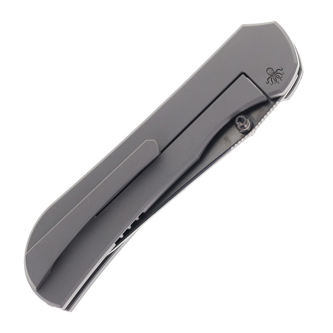 Piratech Knives Saga Folding Knife Black/Blue Titanium/Richlite
