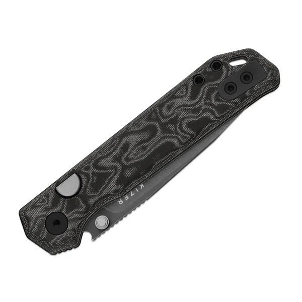 Kizer Begleiter 2.9 Folding Knife Black/White Vortex Pattern