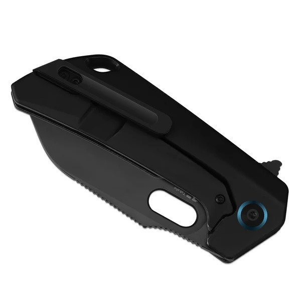 Kizer Takahe Folding Knife Black Titanium Handle S35VN Sheepsfoot