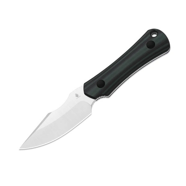 Kizer Bone Fixed Blade Knife Black/Green G10 Handle AEB-L Drop