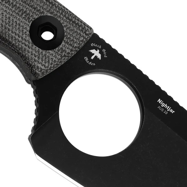 専用 XL Kizer Nightjar Fixed Blade Knife Black Norplex UltreX™ Micarta