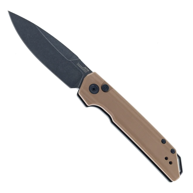 Kershaw Launch Iridium Side Opening Auto Knife Flat Dark Earth G10 Handle Blackwashed Finish CPM MagnaCut Spear Point Blade 7038FDEG