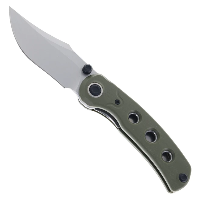 Kizer Pioneer Folding Knife Green G10 Handle Blasted/Stonewashed 14c28n Blade ZX-FK03-M2