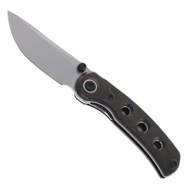 Kizer Pioneer Folding Knife Gray Richlite Handle Blasted/Stonewashed 14c28n Blade ZX-FK03-M3