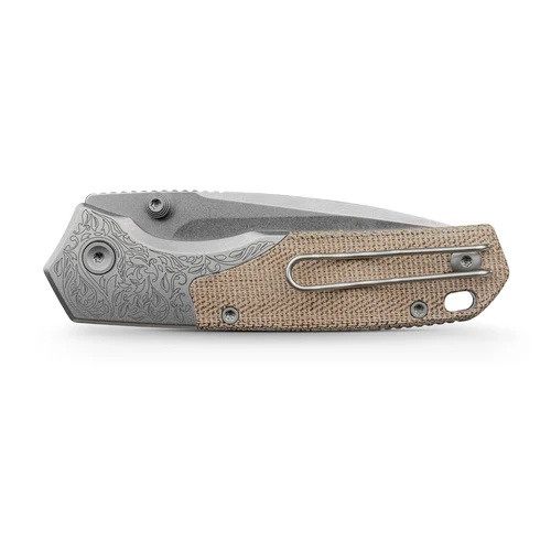Vosteed Psyop Folding Knife Natural Norplex UltreX™ Micarta Handle