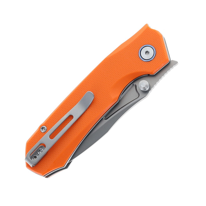 Remette Rhino Folding Knife CNC Machined G10 Handle D2 Plain Edge
