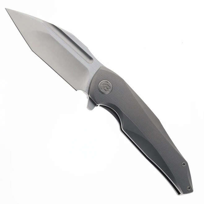 KB Knives Navigator Folding Knife Gray Titanium Handle M390 Blade KB458A