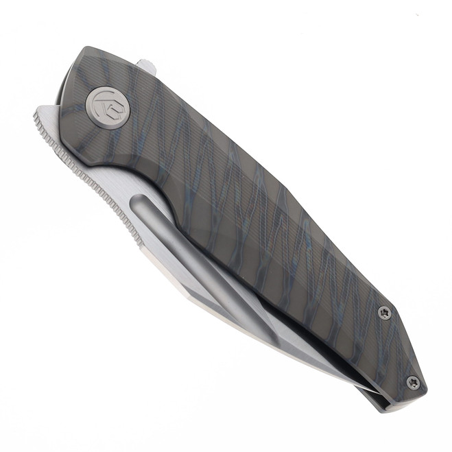 KB Knives Navigator Folding Knife Flamed Titanium Handle M390