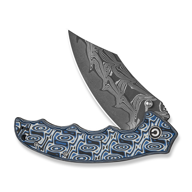 Civivi Pentad Folding Knife Black/White Vortex Micarta Handle