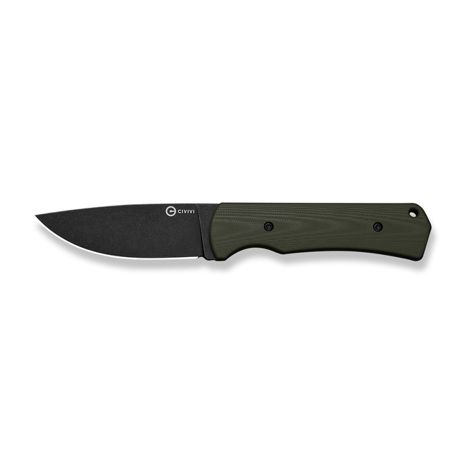 Civivi Jencks Fixed Blade Knife OD Green G10 Handle 14C28N Plain