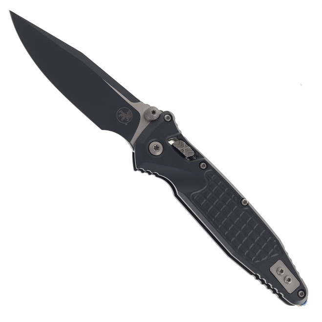 Microtech Socom RAM LOK Sniper Gray Cerakote Aluminum Frag Pattern Handle Black S/E M390MK Blade 160RL-1FRCSG-Z13