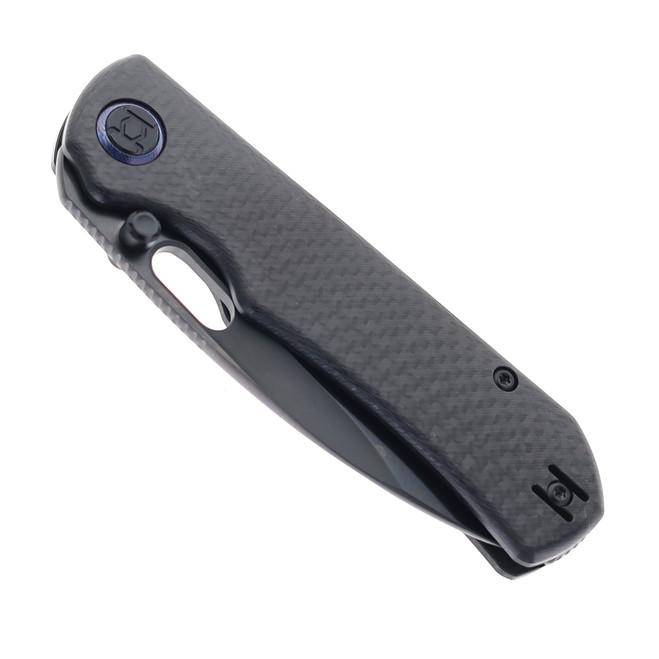 S Kunwu Verta Excalibur Folding Knife Carbon Fiber Handle DLC Elmax