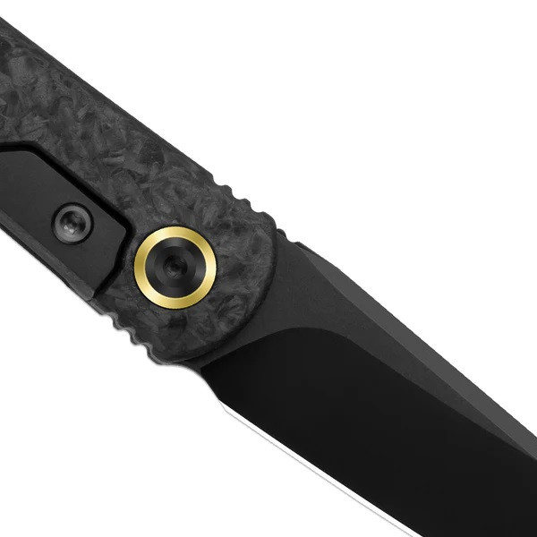 『激レア』The Knife in spun America Kizer Feist 3 Folding Knife Matte DLC Ultra Titanium/Carbon Fiber