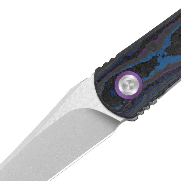ウエスタン ナイフ & シース Kizer Feist 3 Folding Knife Blue/Purple Titanium/Camo Carbon