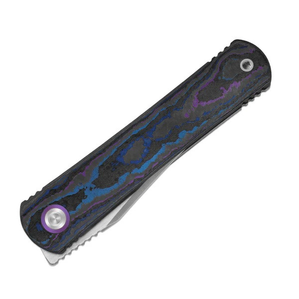 Kizer Feist 3 Folding Knife Blue/Purple Titanium/Camo Carbon