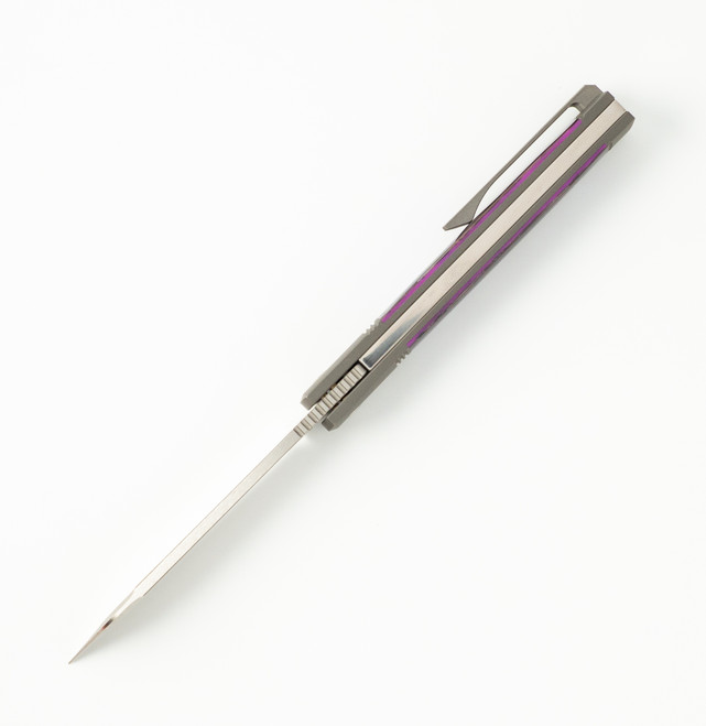 Jack Wolf Feelbetter Jack Folding Knife Purple Abalone Handle S90V