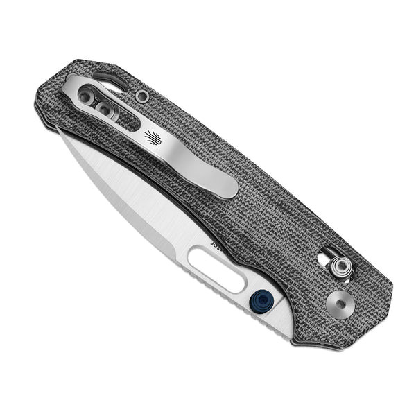Kizer Outposter Folding Knife Black Norplex UltreX Micarta Handle