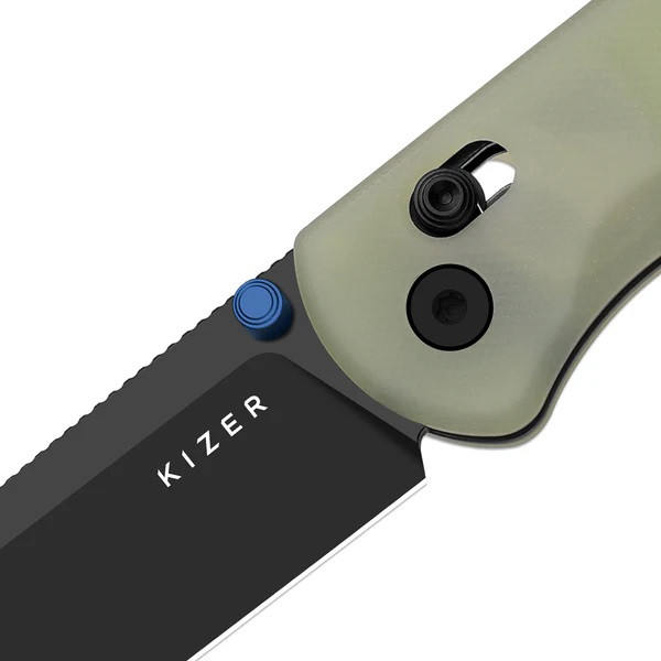 ナイフ Kizer Drop Bear Folding Knife GID G10 Handle Nitro-V Drop Point