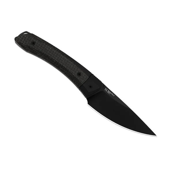 Kizer Momo Fix 3 Fixed Blade Knife Black Micarta/G10 Handle AEB-L