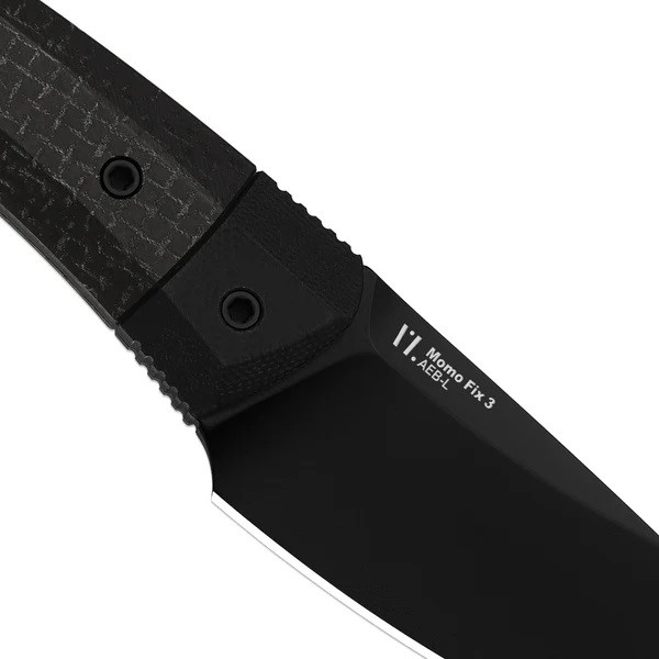 COMMON DIVISOR BENIN size:1 ブラック Kizer Momo Fix 3 Fixed Blade Knife Black Micarta/G10 Handle AEB-L