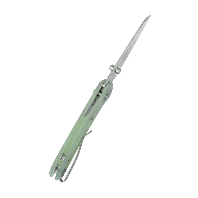 Kubey Bonza Folding Knife Jade G10 Handle 14C28N Sheepsfoot Plain