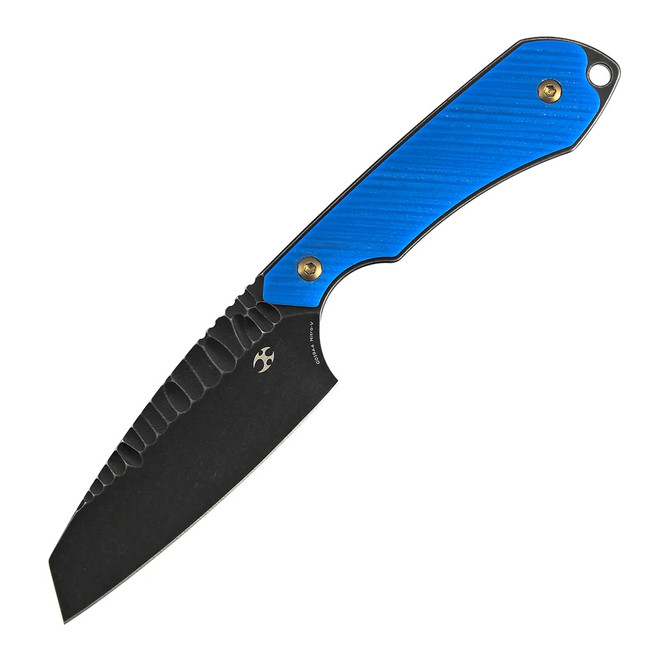 Kansept Valk Fixed Blade Knife Blue/Black G10 Handle Nitro-V