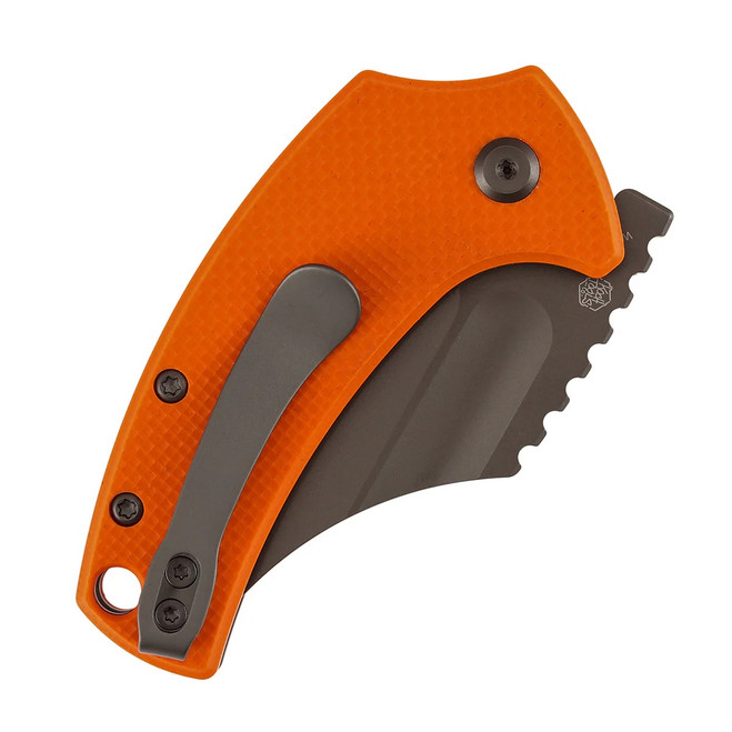 Kansept Wasp Folding Knife Orange G10 Handle 154CM Plain Edge