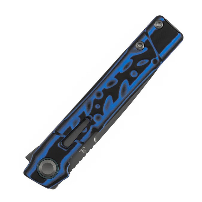 Tenable Kitpu Folding Knife Blue/Black G10 Handle Nitro-V Drop