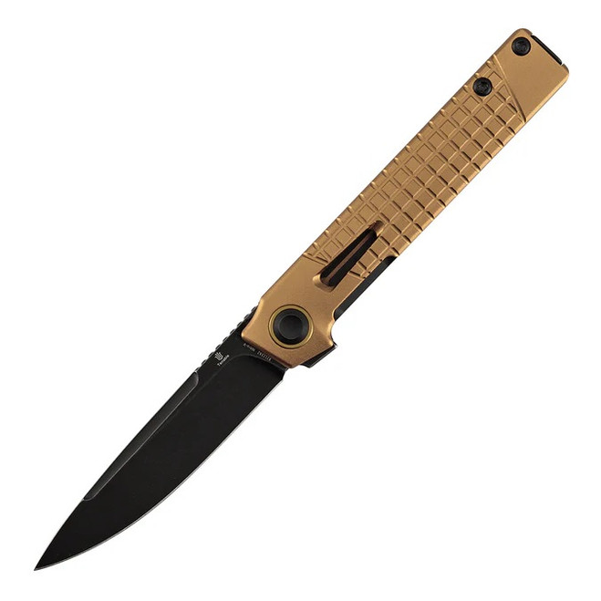ストックのみ Tenable Kitpu Folding Knife Bronze Aluminum/Frag Pattern Handle